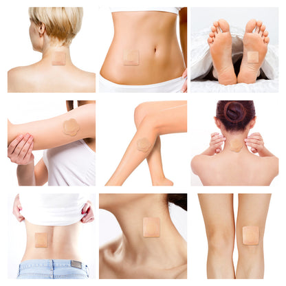 30Pcs Adhesive Castor Oil Patch with 7oz Organic Castor Oil Cold Pressed, Cotton Castor Oil Pack Wrap for Waist Back Neck Arm Belly